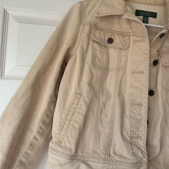 Vintage Polo Ralph Lauren tan denim jacket - Picture 3 of 6